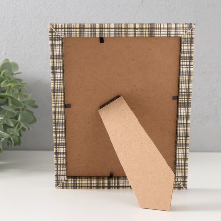 Photo frame MDF 13x18 cm "Scottish cage on beige" 1.5x16x21 cm-3