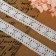 Knitted lace, 20 mm × 2.7 ± 0.5 m, white color