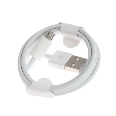 ONE Depot S22V, microUSB cable - USB, 2.4 A, 1 meter, white-2