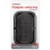 Velcro rug 10x15 cm, black