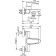 ESKO DELHI New DLN 54 bath mixer, with short surge, without accessories, chromium color