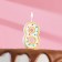 Candle for the Cake "Golsheki", the number "8", sequins, 7 cm, mix