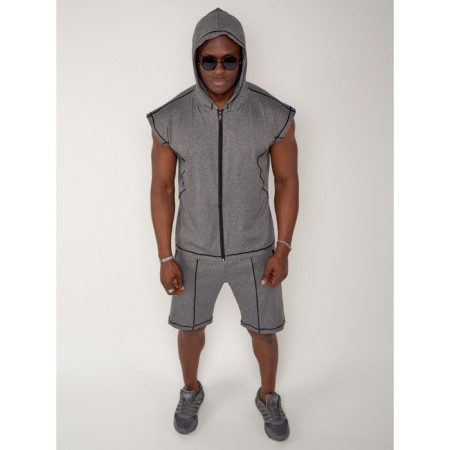 Male tracksuit, size 50-52, gray color-7