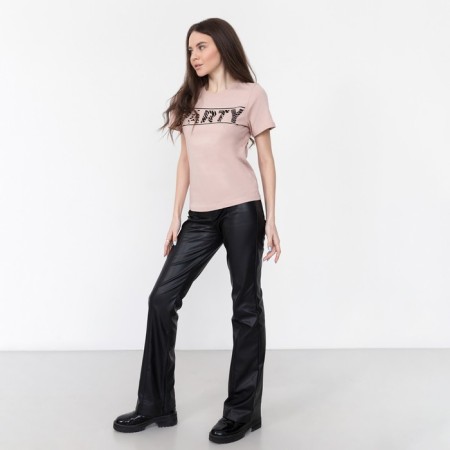 Women's T-shirt KAFTAN "PARTY", beige, rr 48-50-1