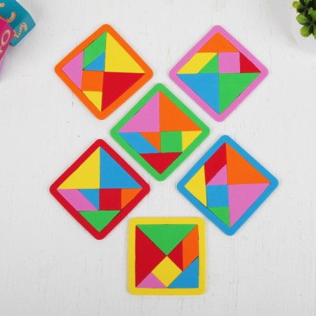 Puzzle "Tangram" 9 × 9 cm, mix-1