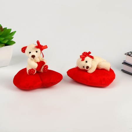 Soft toy "Bear on Heart", species mix-3