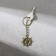 Metallic key keychain "February 23", 6 x 20 cm