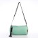 Youth bag with zipper, green color