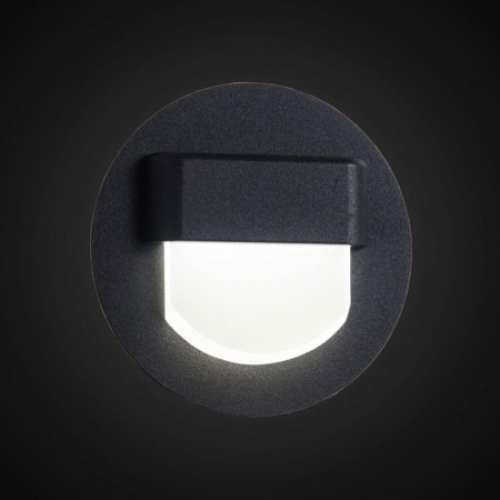 The built -in Citilux "Scully" CLD006R5, 7.7x7.7 cm, 1x1W, LED, Black Color-1