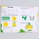 Set for creating an Easter basket made of felt "Easter bunny"