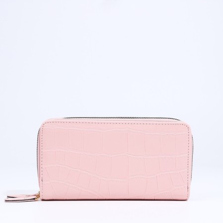 Women's wallet on lightning, pink color