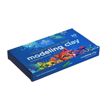 Plasticine 20 CV 400g K-I-N 1315 Cats, cards/UP-1