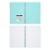 Notebook A5, 80 sheets in the cage on the crest Erichkrause "Pastel Mint", plastic cover, embossing "sand", block offset, white 100%, mint