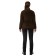 Women's sweatshirt PRIDE MANCHESTER, fleece, brown, rr 52-54 Height 170-176