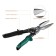 Kraftool Alligator, 2k handles, straight, elongated, 290 mm metal scissors.