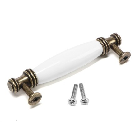 Ceramics 008, 96 mm bracket handle, ceramic, bronze color-3