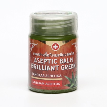 Thai greenfish Bintorong Aseptic Balm Brilliant Green with Aloe Vera extract, 50 g