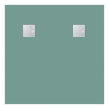 EvoForm mirror, with fatset, 5 mm, 60x60 cm-2