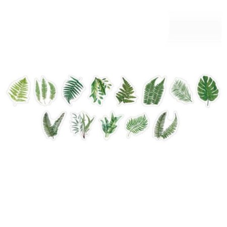 Stick Paper "Tropical sheets" d = 3 cm 100 pcs in a roll 3.5x3.5 cm