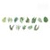 Stick Paper "Tropical sheets" d = 3 cm 100 pcs in a roll 3.5x3.5 cm