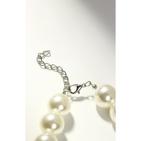 Pearl beads "Bride" beads d = 1.5, milk color, 40 cm-3