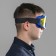 Mask glasses for motor vehicles, glass is two-layer yellow, the color is blue