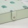 Casket leatherette for jewelry with a dinosauric mirror Green 15x21.5x5.5 cm