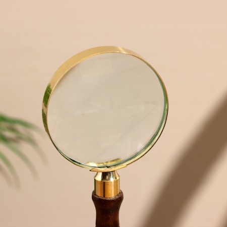 Lupa table souvenir "rist" tree, brass 25 cm-2