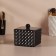 Organizer for storage "Black Secret", with a lid, 9.5 × 9.5 × 7 cm, black color black