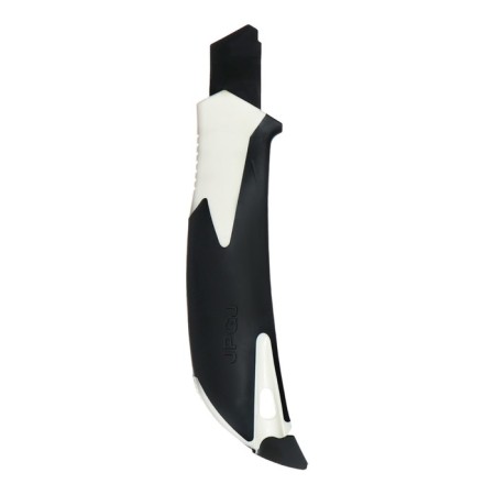Chancellery knife, 18 mm, white, black blade-10