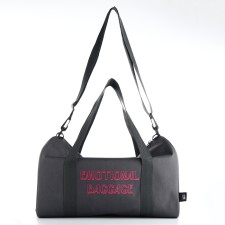 Female sports bag, textura, small size, gray color