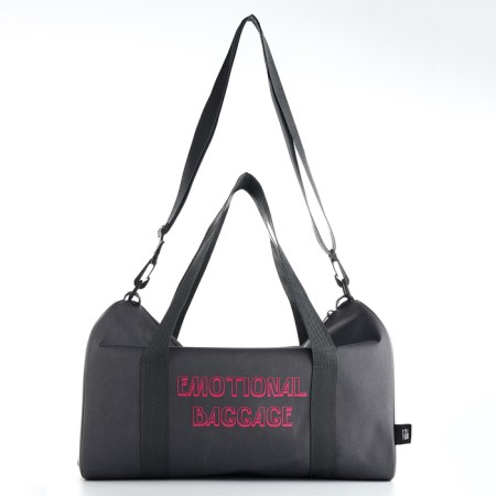 Female sports bag, textura, small size, gray color