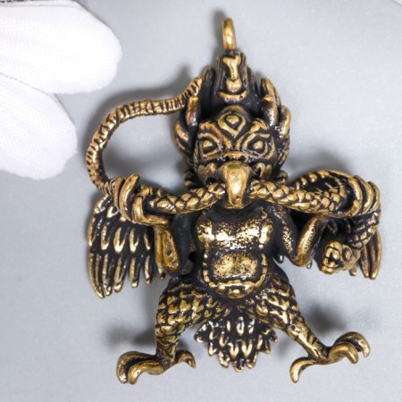 Souvenir brass "Garuda" 4,1x3.5 cm-3