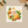 Happy New Year Hagd Postcard, Mandarins 7 x 7 cm, New Year