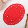 The basis for knitted products to the leatherette "oval" mix 9.5x12 cm
