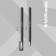 Gel handle Erich Krause G-Cube, Fine Tip 0.5 mm node, black ink, with Soft Touch coating with a square section of the case, letter length 500 meters