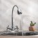 Kitchen mixer "RMS" SL138-279F, flexible spout, two-wound, zinc, chrome