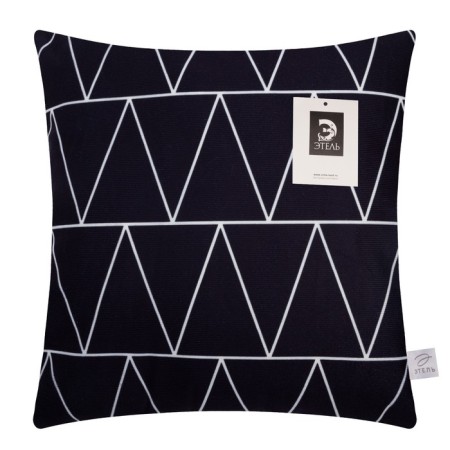 Pillowcase decorative Ethel Geometry "Zigzagi" 40x40 cm, velor-5