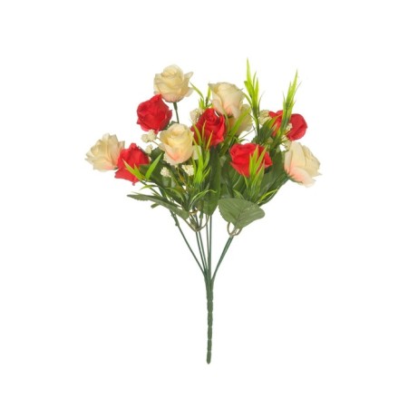 Artificial bouquet "Rose", height 27 cm, color mix