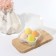Makeup sponge, set - 4 pcs, increase when getting wet, yellow color