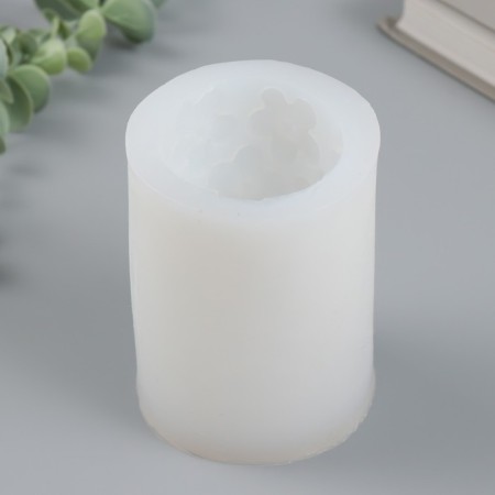 Mold Silicon for the candle "Flowers" 7.8x7.8x9.8 cm-1
