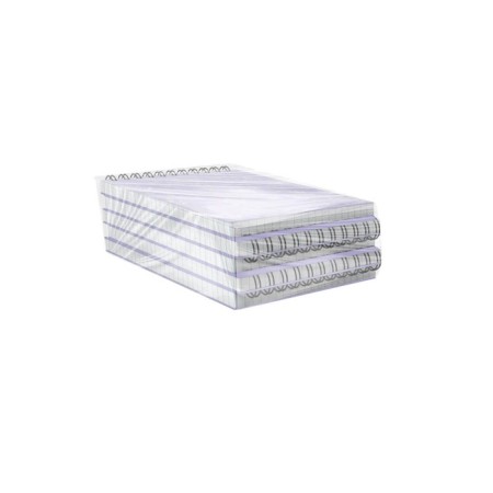 STOCKENOT on spirals A6, 80 sheets, cell, Erichkrause "Lavender", plastic cover silk -screen cover, OFSET BELIST 100%-2