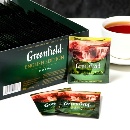 Tea Greenfield Inglish Edishn (2GX100P) Packed black.-2