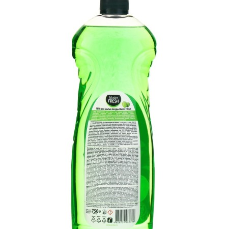 Mater Fresh gel balsa for washing dishes, Gold formula, apple, 750 ml-2