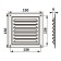 Ventilation grate Zein luxury RM1515Z, 150 x 150 mm, with a grid, metal, gold