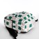 Youth backpack from textiles, 3 pockets, milk/green color