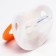 Nipple - dummy silicone orthodontic "ladybug", from 0 months, with a cap, color orange