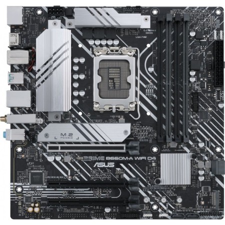 The ASUS Prime B660M-A WIFI D4 SOC-1700 Intel B660 4XDDR4 MATX AC`97 8ch (7.1) 100447