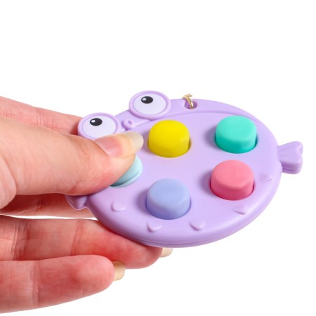 Developing toy "Chudik" on a key fabric, MIX color-3