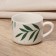 Tea couple ceramic "leaves", 200 ml, white color